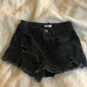 ripped jean shorts